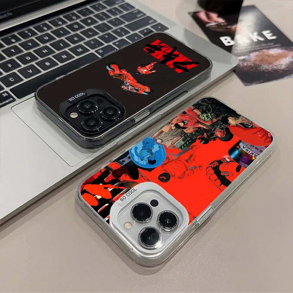 

Fashion Akira Translucent Mobile Phone Case for iPhone 17 16 15 14 13 12 11 X XR XS Air Pro Max Plus Colorful Cover