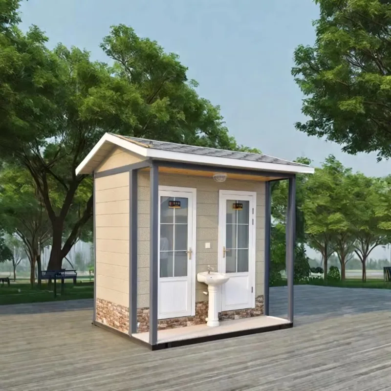 Outdoor Mobile Prefab Modular Toilet Restroom Portable Bathroom Camping Toilet Pod Cabin Kit Houses