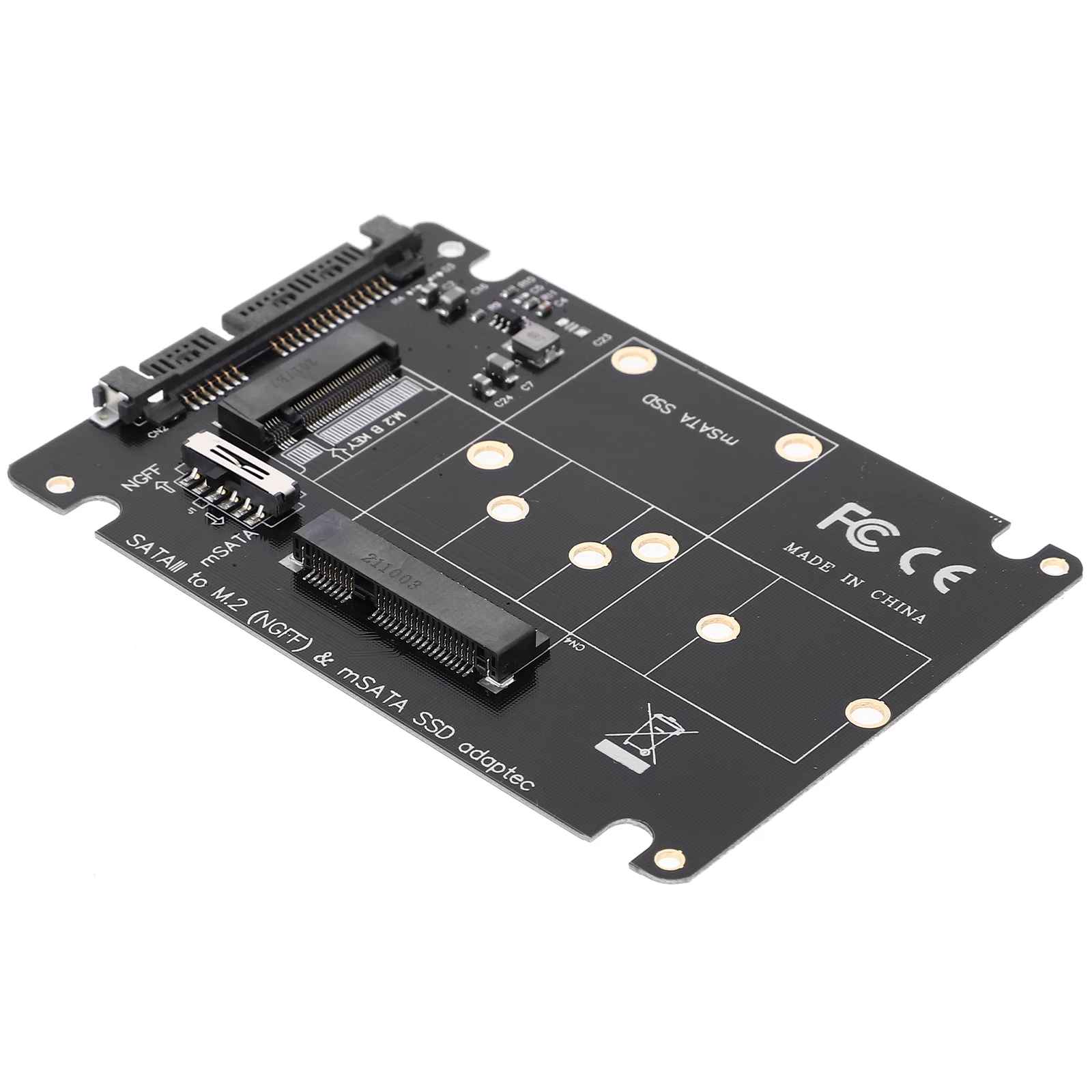 

3.0 Expansion Card M.2 B- Adapter mSATA SSD Converter 6Gbps Plug Play Computer Accessory Hard Drive for Notebook