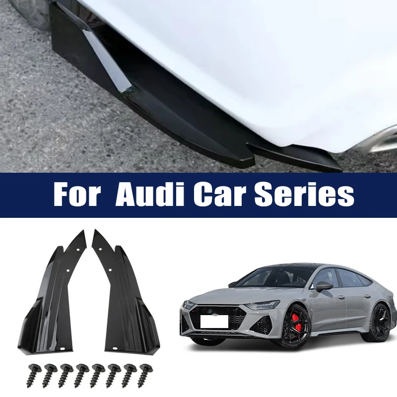 

Rear Bumper Lip Diffuser Splitter Canard Protector Front Spoiler Body Kit For Audi A3 A4 A5 A6 Q3 Q5 S3 S4 RS3 RS4 B7 B8 Q2 Q7