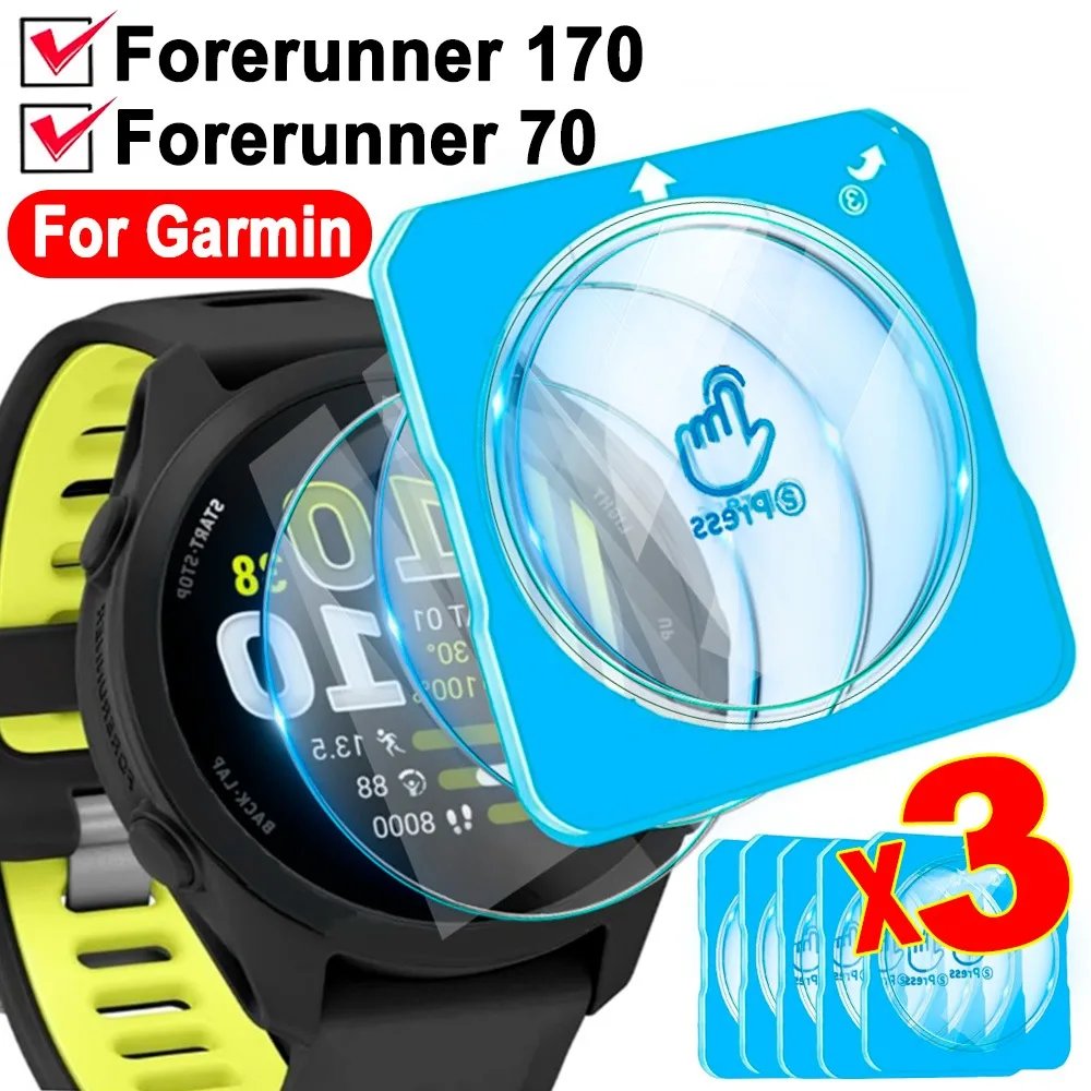 For Garmin Forerunner 70/170 Easy Installation Screen Protectors for Garmin Forerunner 170 1-3Pcs Smartwatch Tempered Glass Film