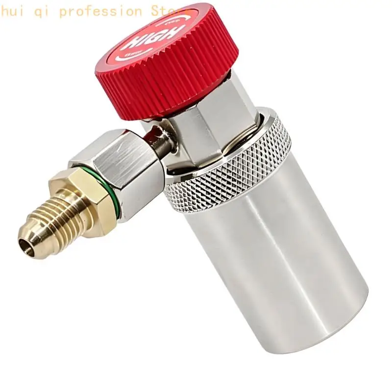 R134A Car Quick Coupler Adapter with Brass Fitting 1/4 SAE for Service H8WE