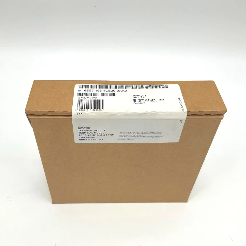 New 6ES7 193-4CB20-0AA0 6ES7193-4CB20-0AA0 SIMATIC DP 5 Terminal Modules