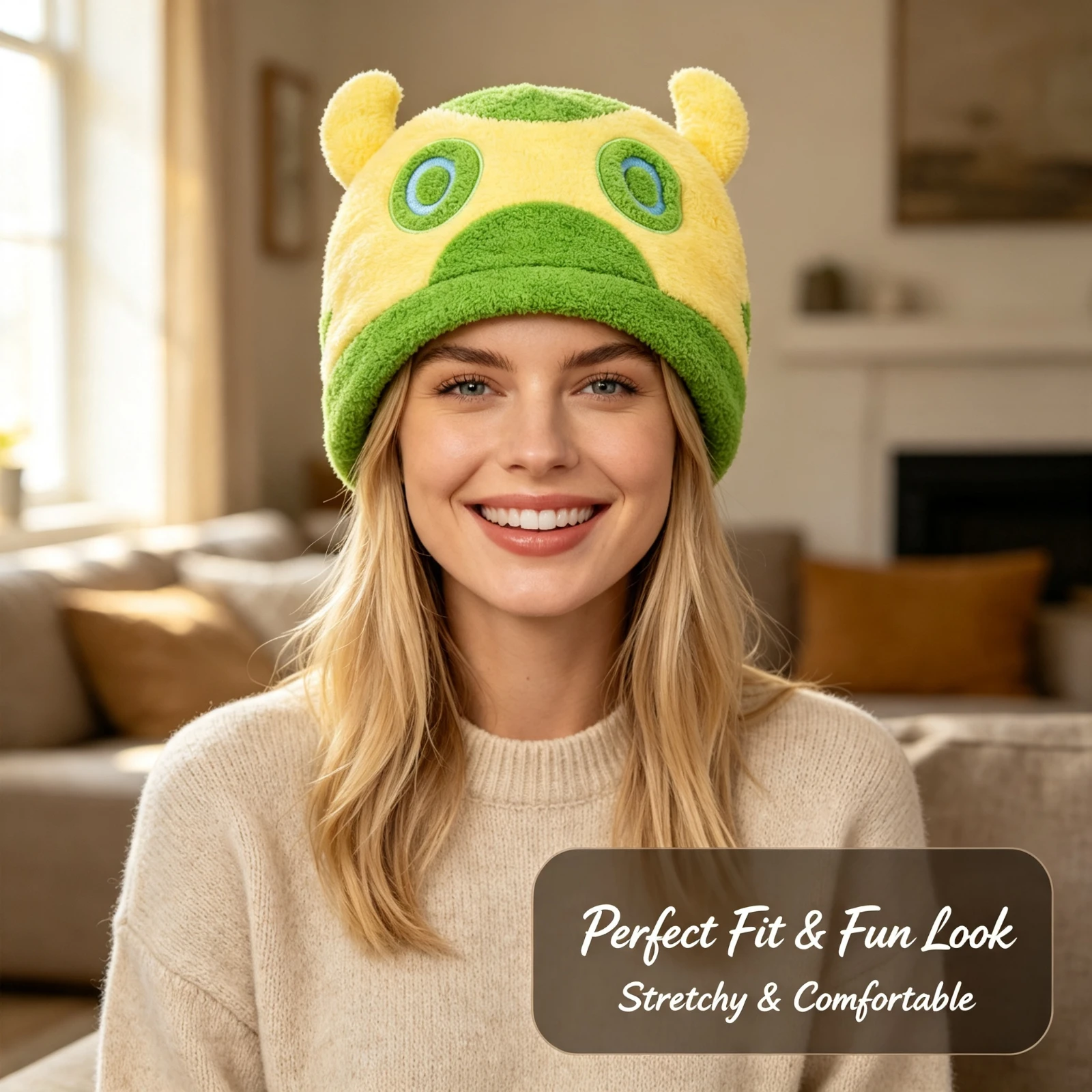 VALORANT Mosh Plush Hat Soft Game Gekko Creature Cosplay Cap Cute Warm Headwear Birthday Christmas Gift Kids Gamer Fans Decor