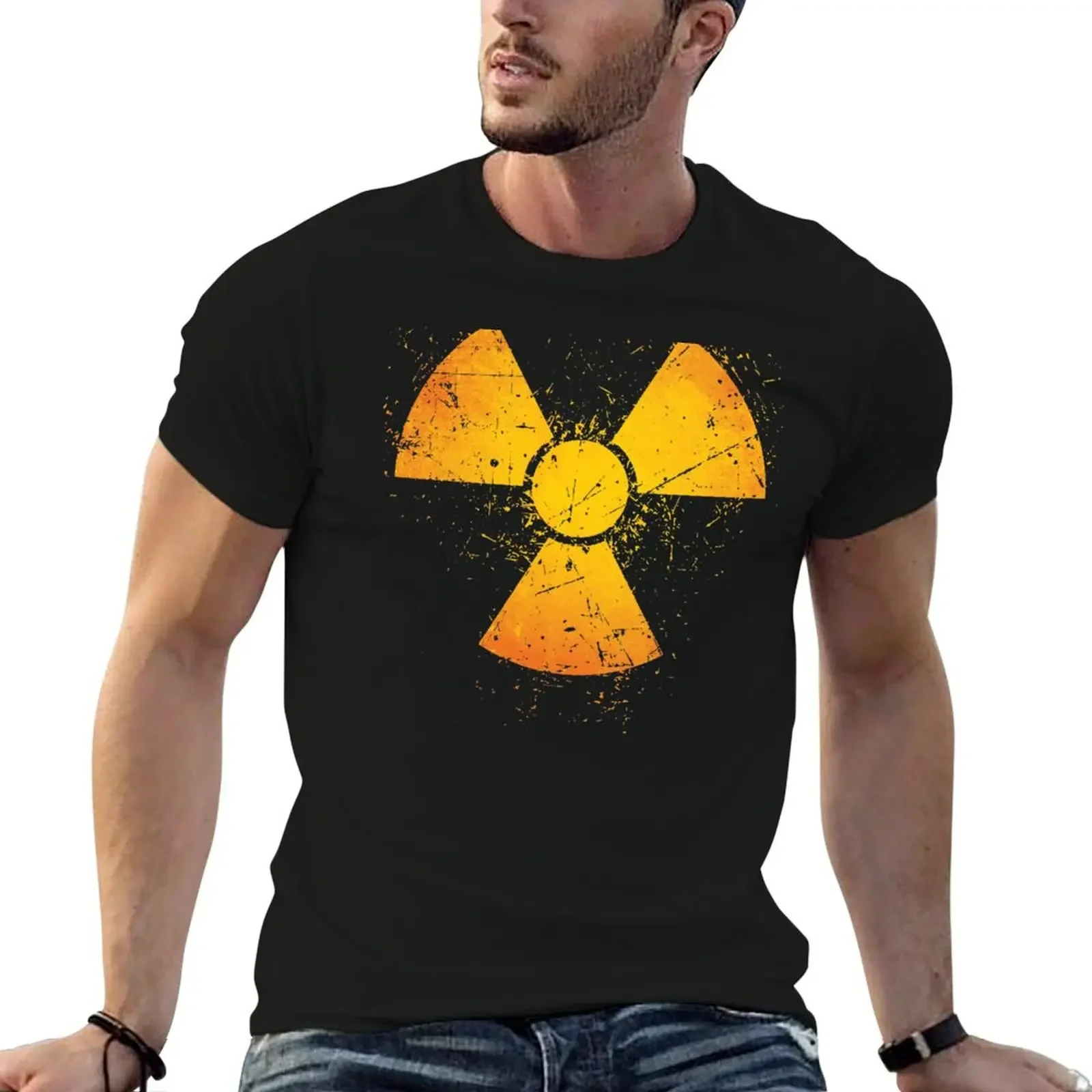 

Radioactive Atomic Nuclear Symbol T-Shirt summer clothes graphics mens graphic t-shirts hip hop