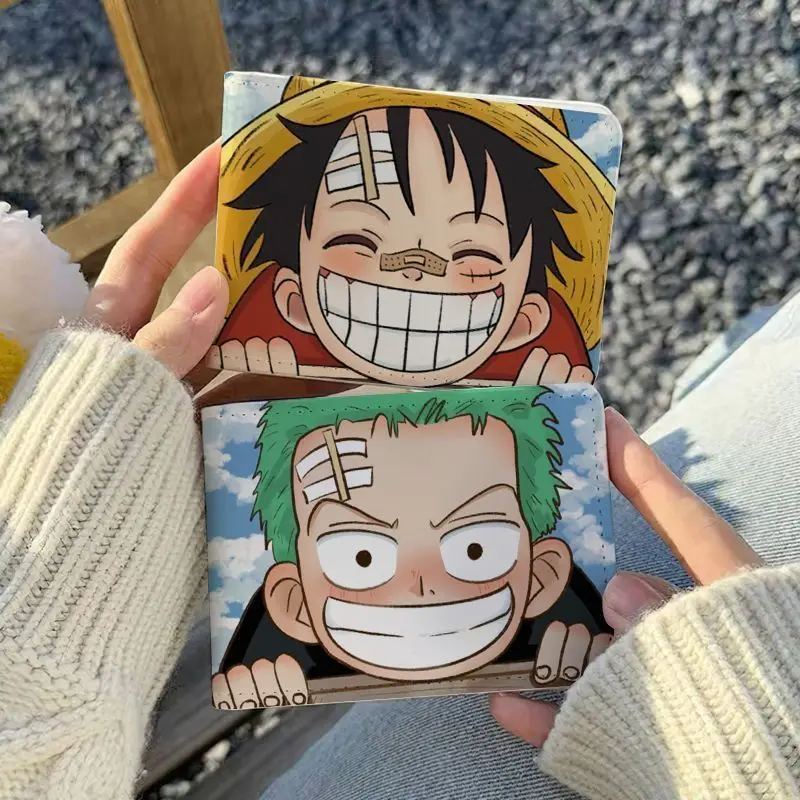 

Цельный защитный чехол Luffy Zoro для водительских прав, кожаный чехол из искусственной кожи, водонепроницаемый держатель для карт, портативная сумка для хранения, кошелек