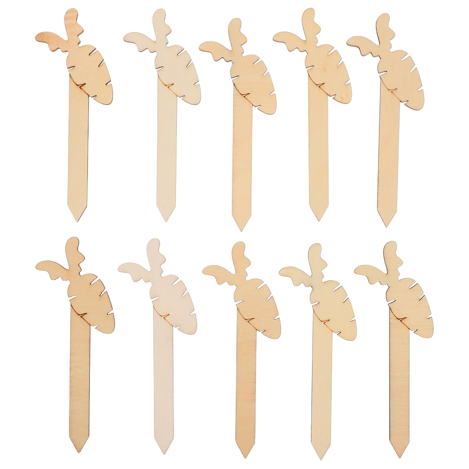 

10Pcs Wooden Easter Bookmarks Carrot Craft Sticks for Students Teachers DIY Easter Party Favors Gifts Unfinished Craft Sticks