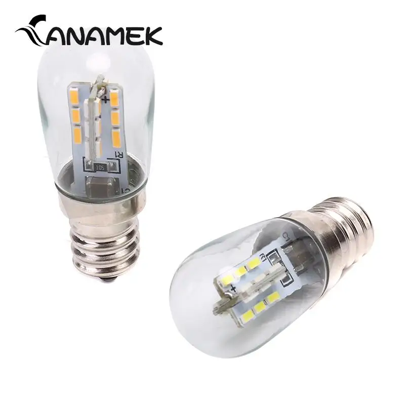 1PCS E12 Glass Shade Lamp Lighting LED Light Bulb For Sewing Machine Refrigerator