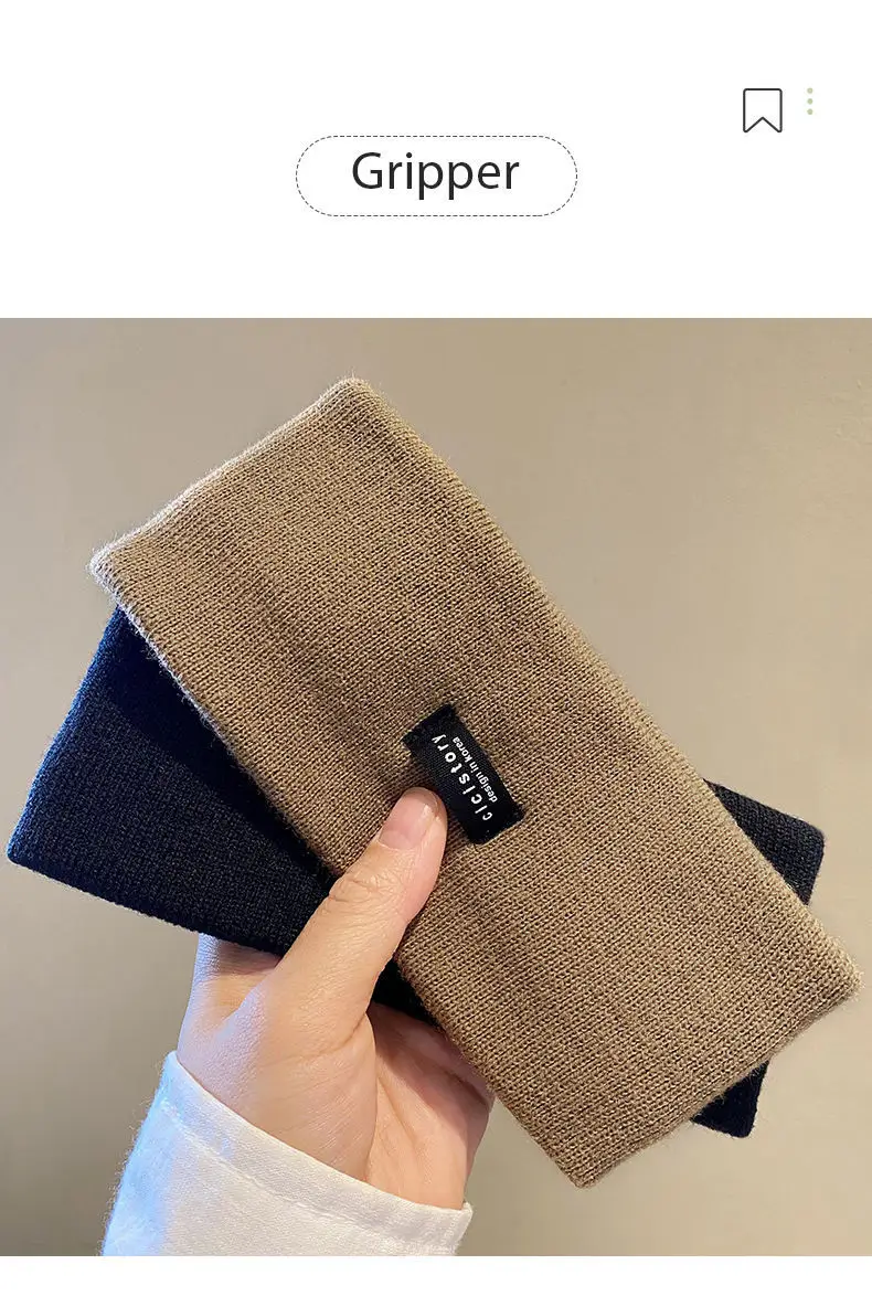 Winter Breitseite Stirnband Sport Radfahren Gesicht Waschen Haarbänder Weiche Koreanische Baumwolle Gestrickte Mädchen Bandanas Mode Haar Zubehör – Detail 3