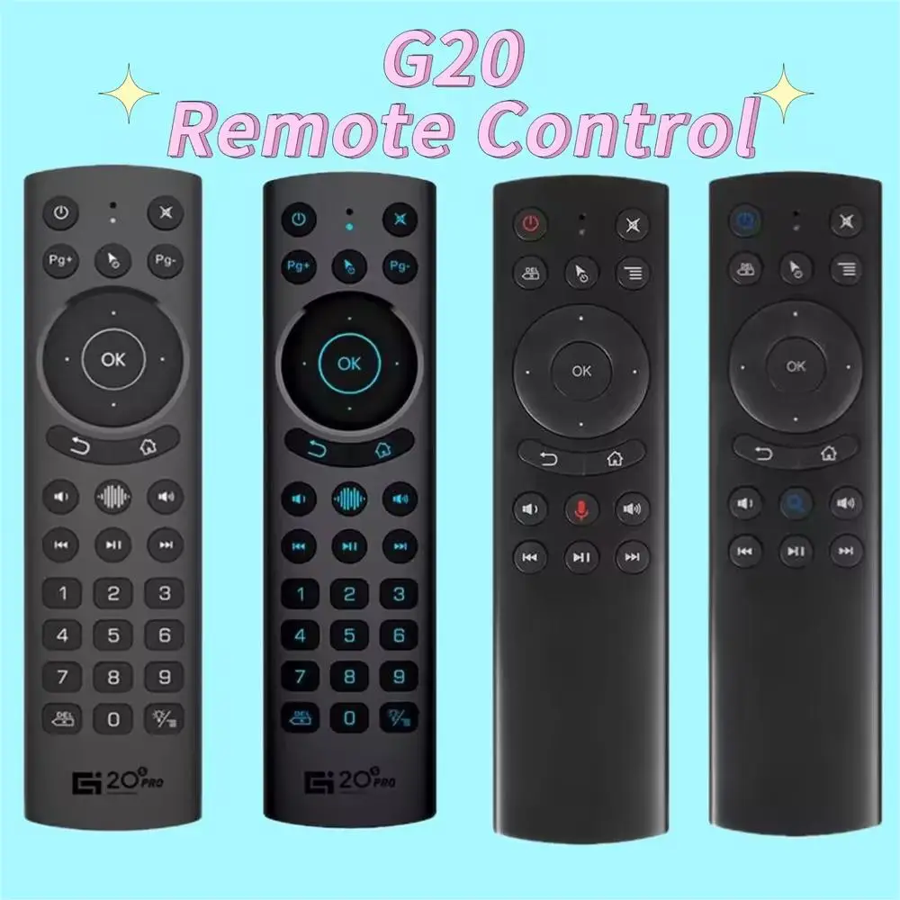 G20S PRO Remote Control Infrared 2.4G Wireless Backlit Buttons Air Mouse BT 5.0 G20BTS Plus Remote Controller For Android TV BOX