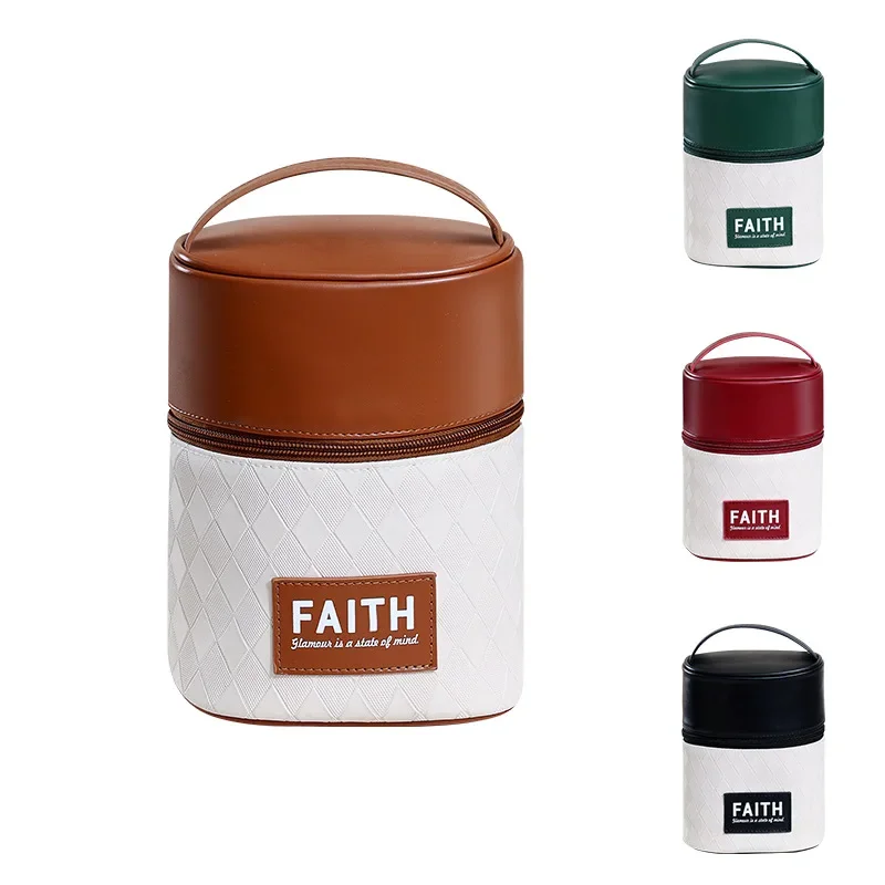 Bolsa de armazenamento de cosméticos à prova d'água PU com bolsa de higiene multifuncional portátil de grande capacidade para viagem atacado