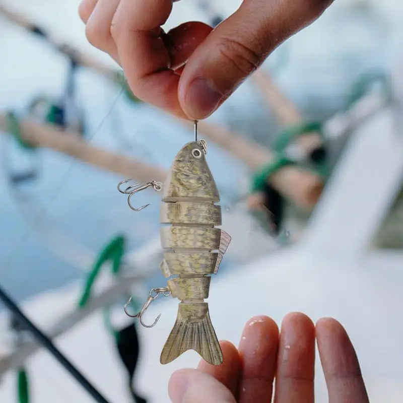 

Swim Bait 5X Artificial Swimbait With Multi Joints Animated Lure Truscend Fishing Lures Bass Fishing Crankbaits For Rivers Lakes