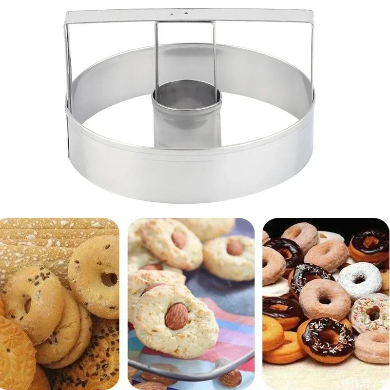 

DIY Stainless Steel Donut Mold Cake Decorating Baking Tools Desserts Bread Cutter Maker Kitchen Baking Mold Tool
