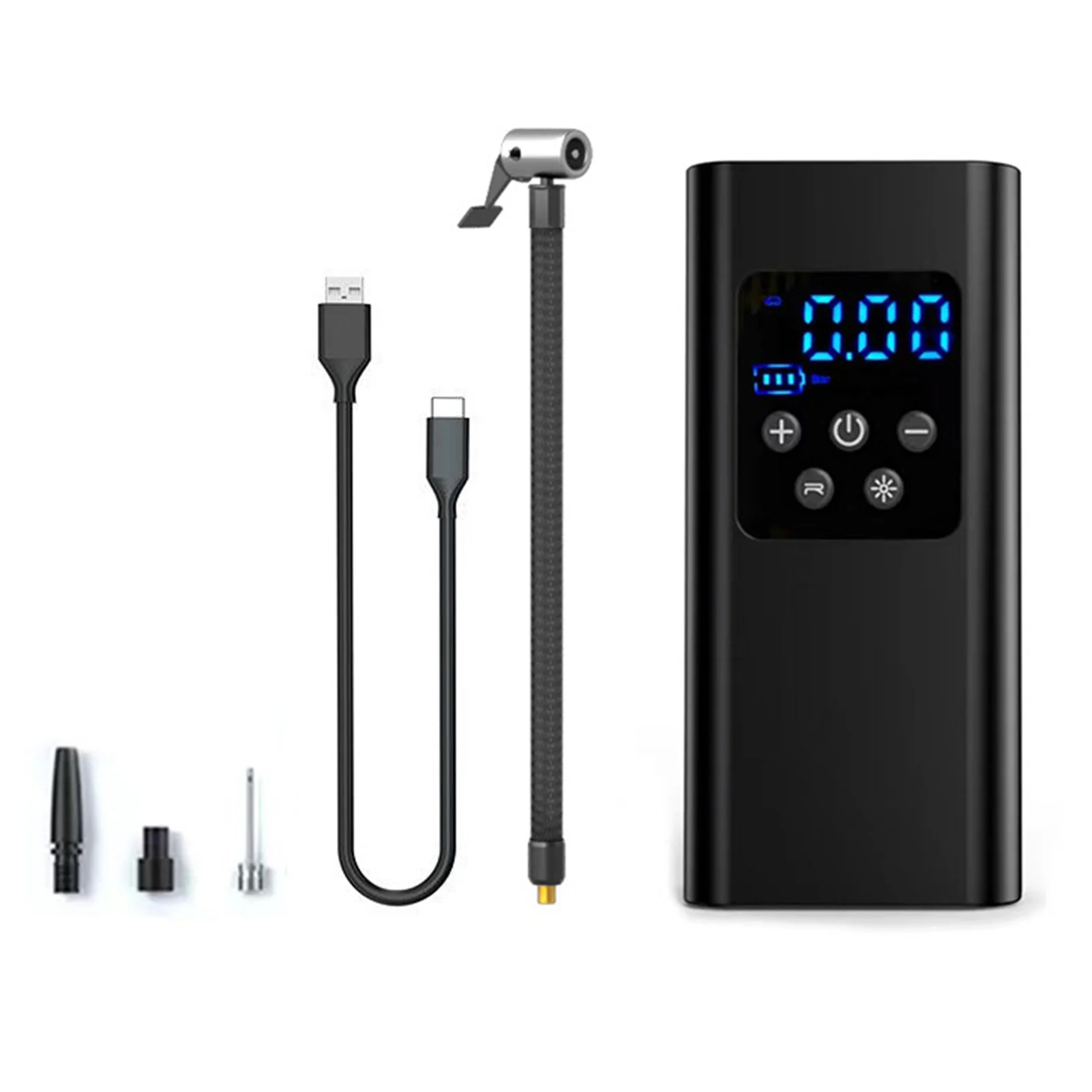 

Портативный воздушный компрессор для накачивания шин 6000 мАч и 150 фунтов на квадратный дюйм, воздушный насос для автомобильных шин, шин со светодиодной подсветкой для автомобиля, мотора, велосипеда, мяча