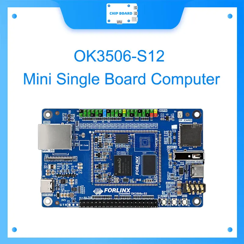 

Мини-плата FORLINX RK3506: Rockchip ARM Core, маломощный интерфейс Raspberry Pi