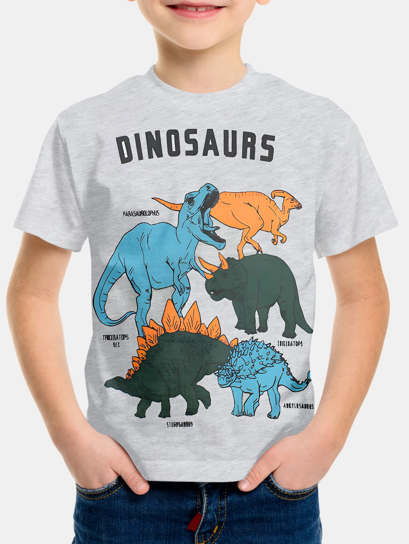 Baby Boys Dinosaur Clothing Children\'s -shir T Shirt T-shirty 2024 Kids Clothes T-shirt for a Boy Tops Top Shirts Short Sleeve