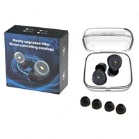 Bouchons d'oreilles anti-bruit 50 dB pour dormir, bouchons d'oreilles réutilisables en silicone avec 4 embouts pour un sommeil profond, les voyages et une détente paisible 4