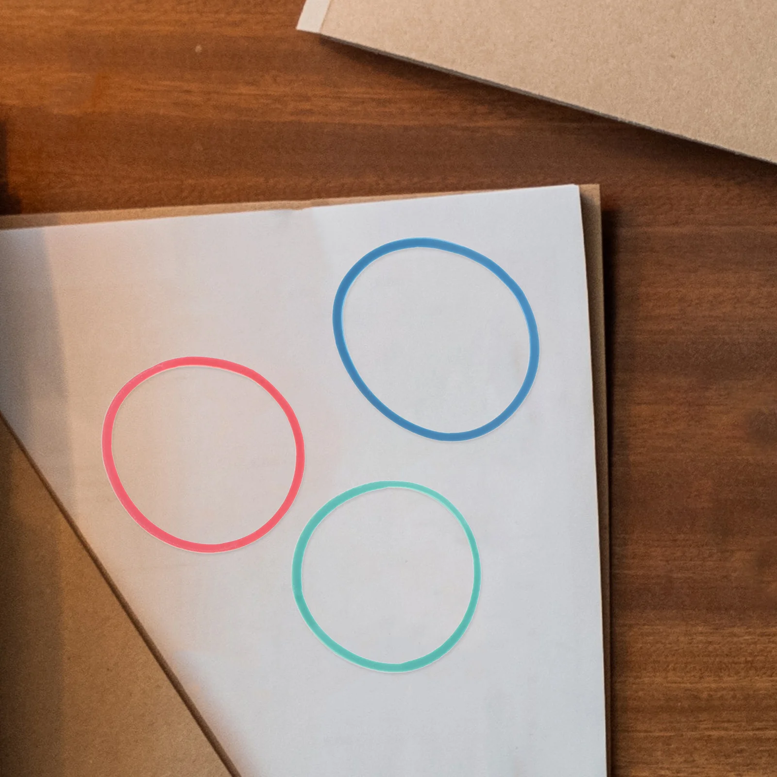 60-delige pegboard kleurrijke elastiekjes bulk leermiddelen gum gekleurd voor kantoor