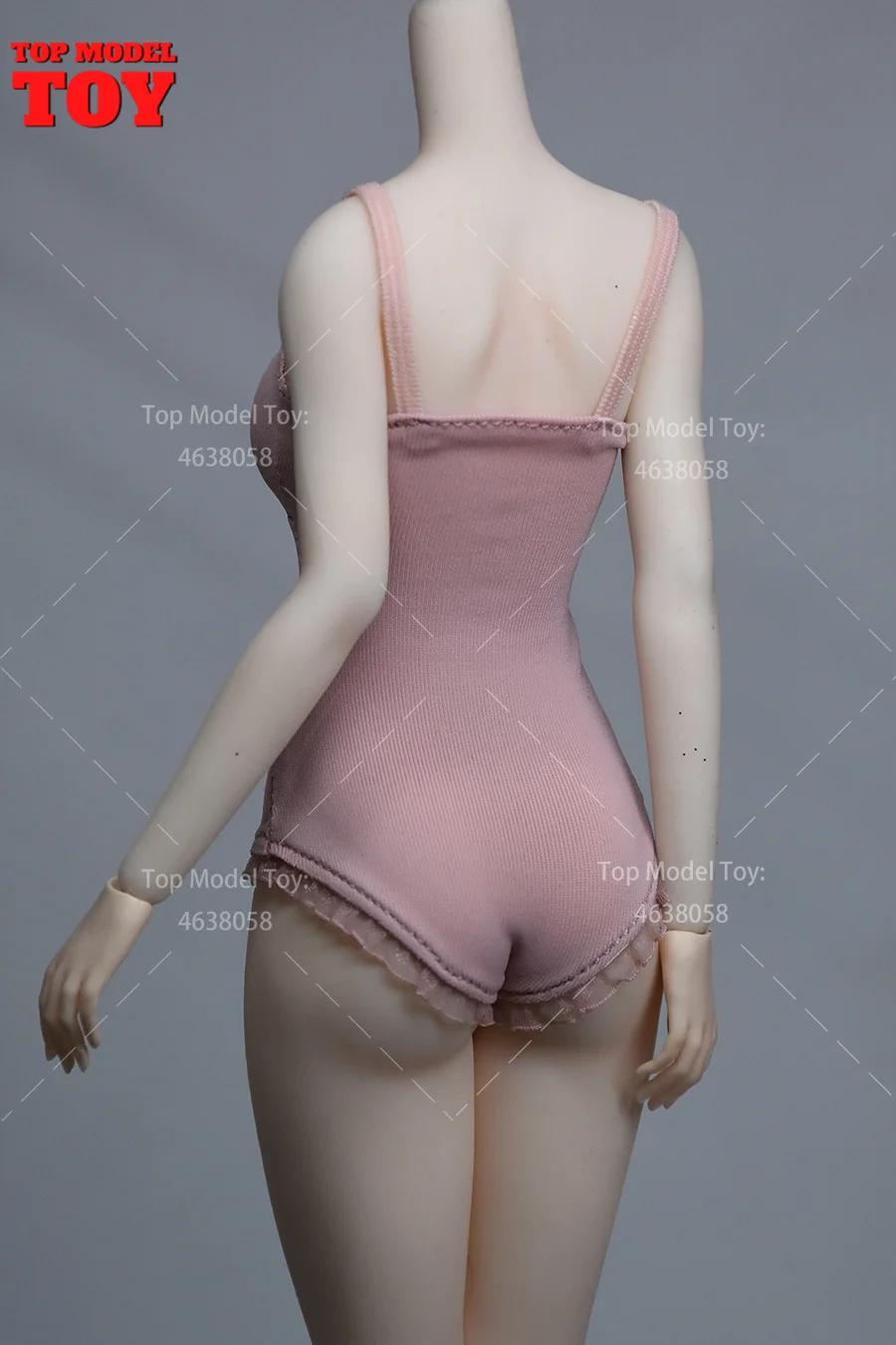 Traje de baño con banda de goma de seda de hielo a escala 1/6, vestido, ropa, modelo accesorio para muñecas de cuerpo de figura de acción de soldado femenino tbleague de 12"