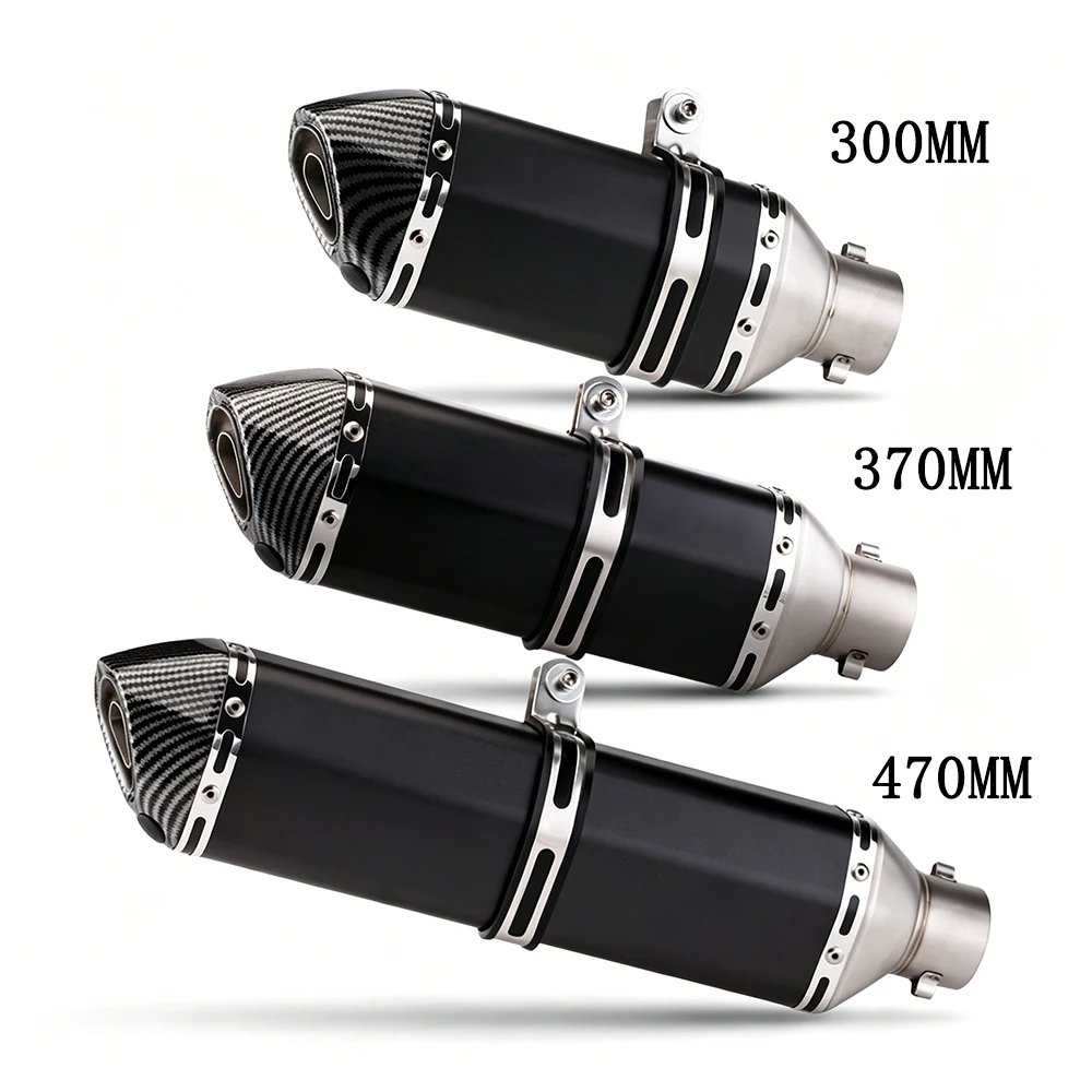 51mm Universal Slip-On Motorrad-Auspuff mit Schalldämpfer Motocross-Modifikation Schalldämpfer für Z400 250 R15 R3 ZX6R ZX10 K7 MT07