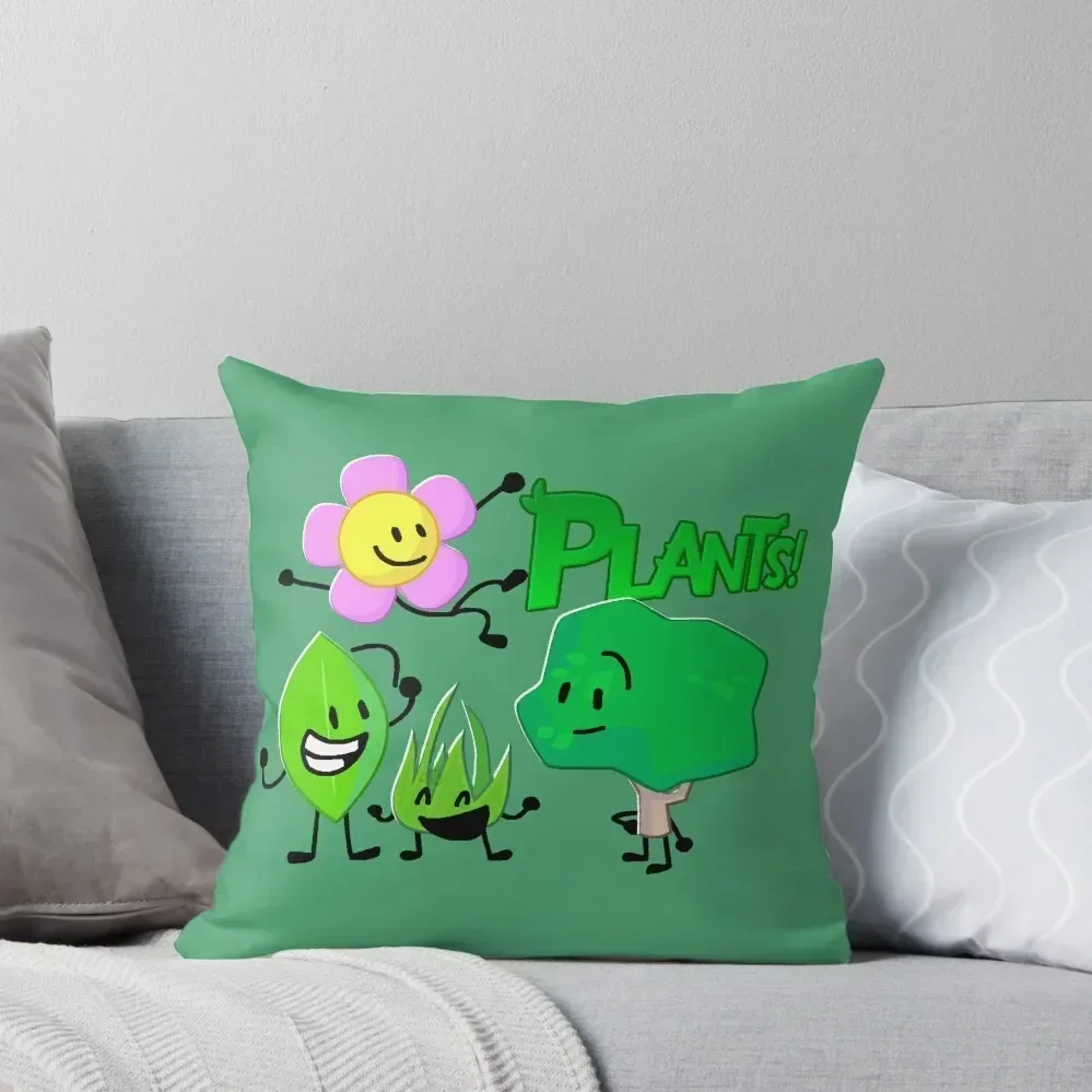 

BFDI Plant Characters Throw Pillow Rectangular Cushion Cover pillow pillowcase pillow