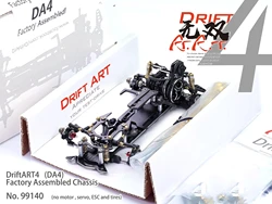 DriftArt DA4  99140 Racing Drift RWD Drift Chassis KIT RC Car 1/24 Without servo Motor Electronics