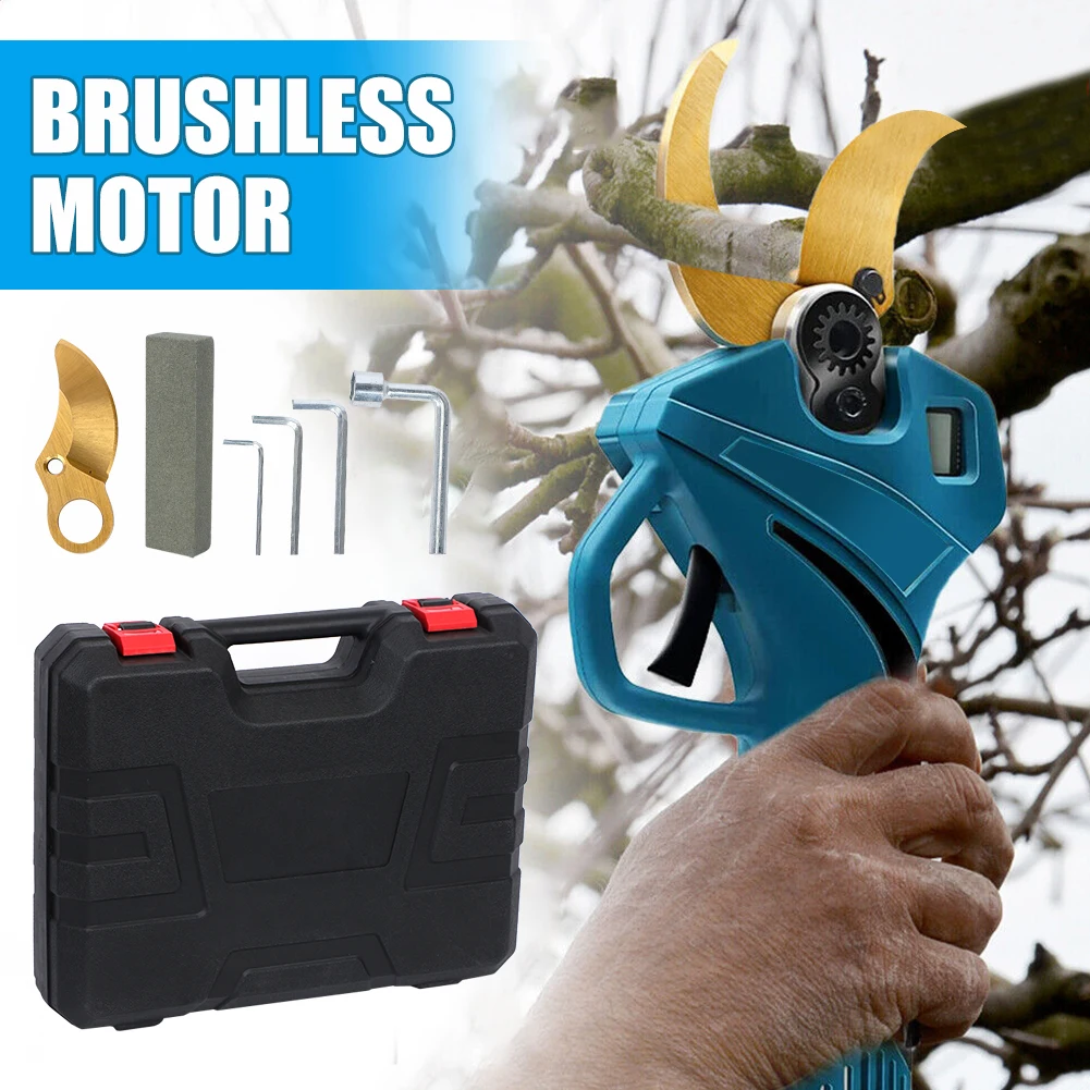 eletrica sem fio tesouras de poda brushless motor scissor cutter pruner para makita bateria 01