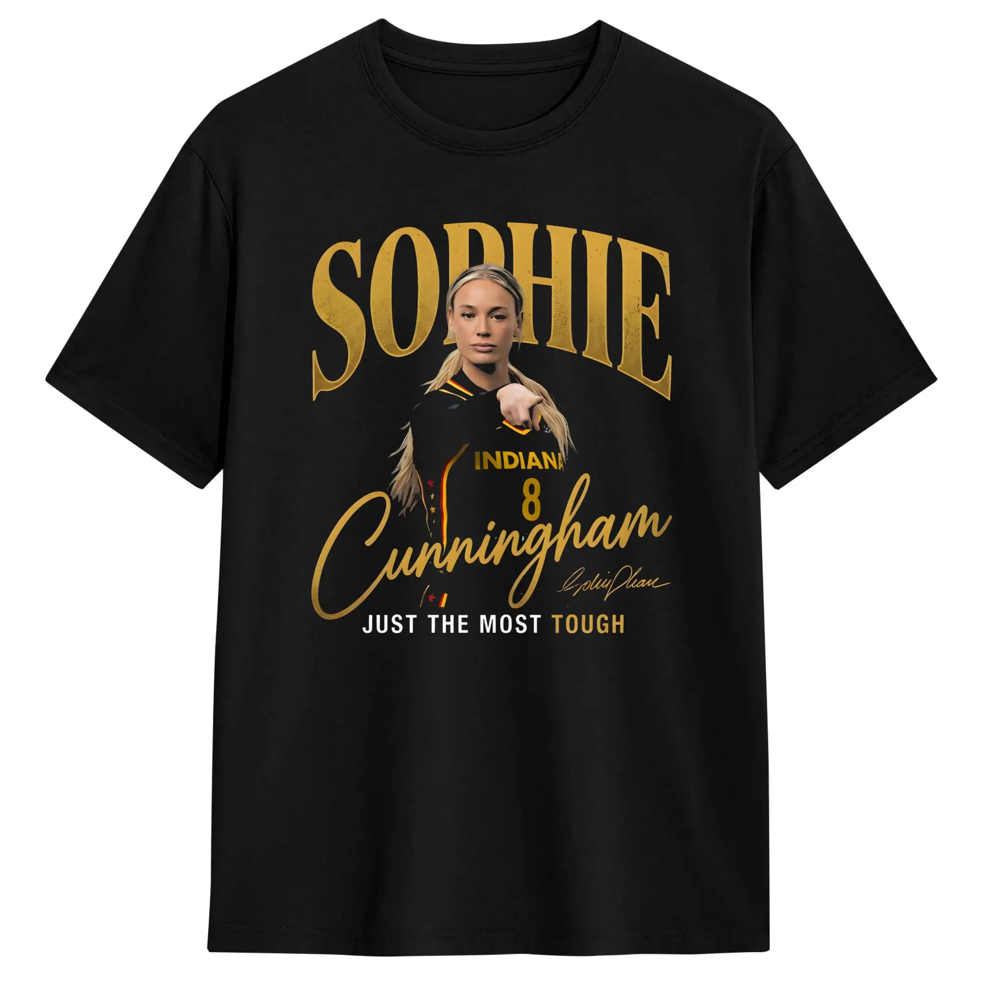 Sophie Cunningham Men's T Shirt  Vintage Tee Shirt Short Sleeve Crewneck T-Shirts 100% Cotton Graphic Printed Clothes