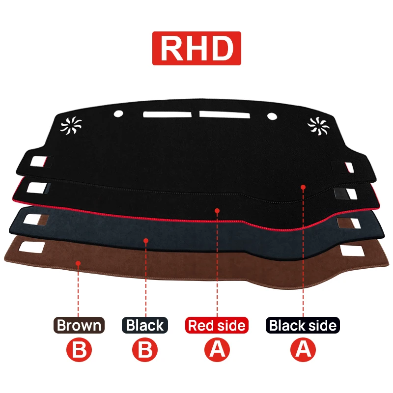 Car Dashboard Cover Avoid Light Mats For Toyota Yaris Ativ 2019 2020 2021 2022 2023 Instrument Panel Anti-UV Carpets Accessories