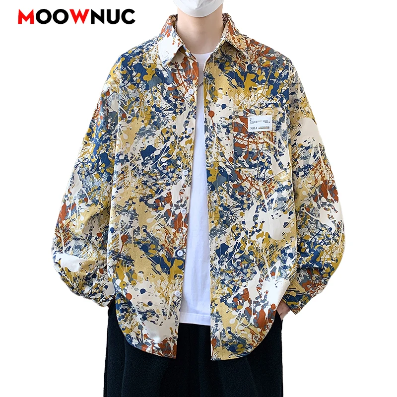 

Casual Shirt Long Sleeve Shirt For Men Men's Streetwear Mens Clothing Camisas Blouse Spring Autumn Streetdress Hombre Plus Size