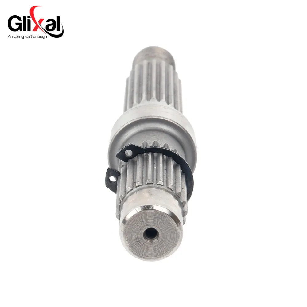 Glixal GY6 125cc 150cc 135mm Gearbox Output Final Drive Shaft for 152QMI 157QMJ 4-Stroke Drum Brake Scooter Moped ATV Go-Kart