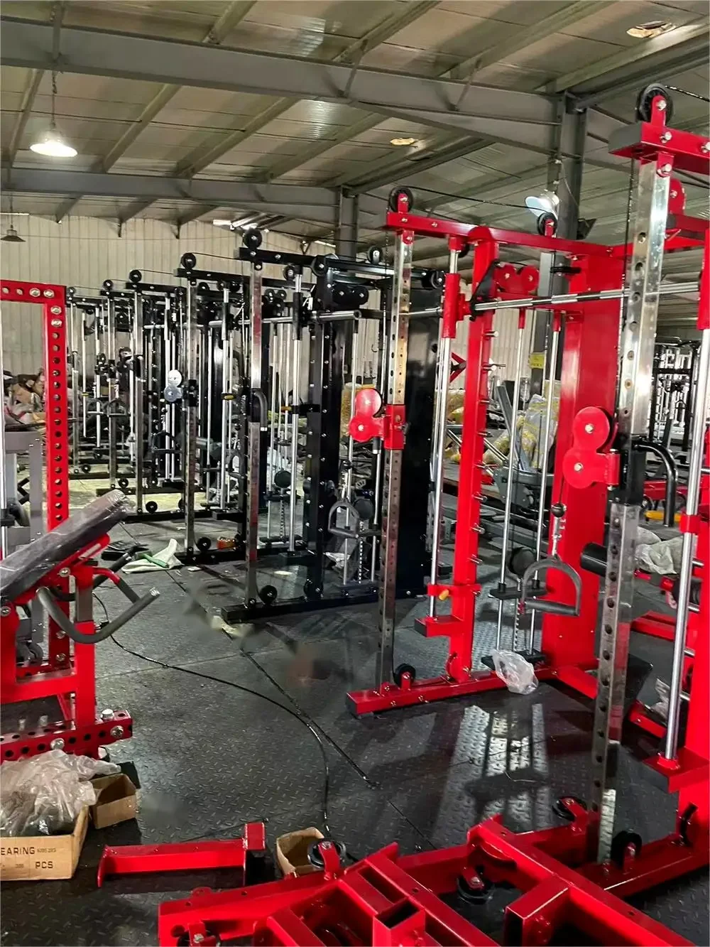 

All-In-One Home Gym Fitness Station Multi-Function Power Squat Rack Smith Machine Shoulder Chest Leg Press Equipment Training