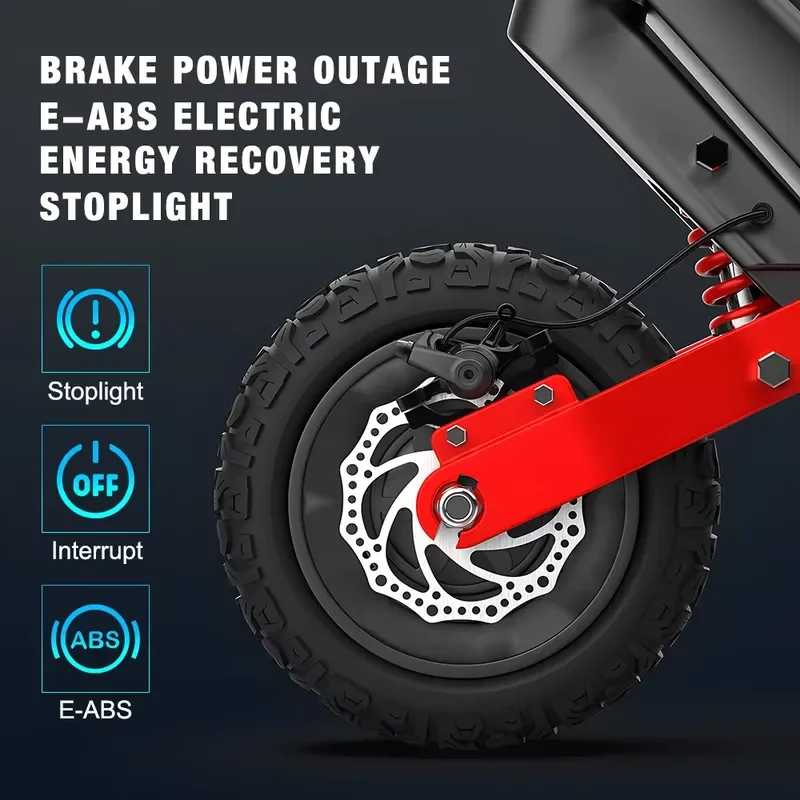 Powerful 2000W Dual Motor X10 Electric Scooter for Adults 45 Mile Long Range 48V High-Capacity Battery Dual Disc Brakes view 6