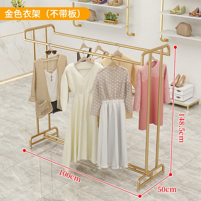 Aangepast. Kledingwinkel Hanger Displaystandaard Vloerstaande winkel Live Studio Plank Displayrek Trending Photo Clot