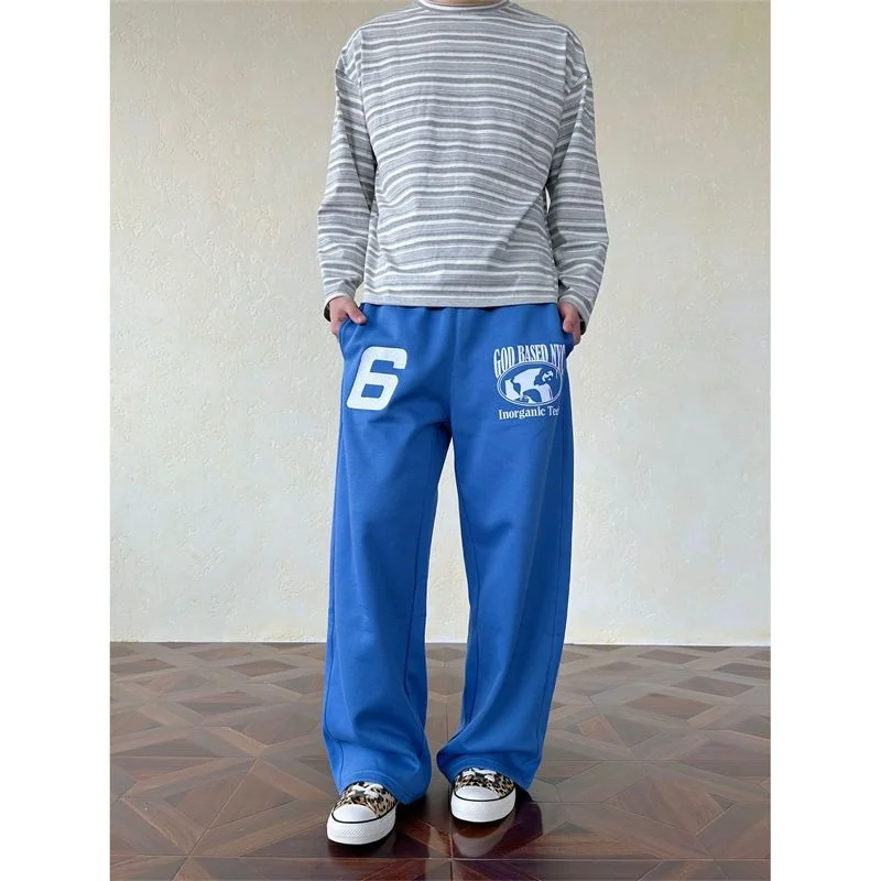 

American Streetwear Loose Wide Leg Pants Casual Spor Street Dance Sle Lazy Faion Men Women Trousers Autumn Winter