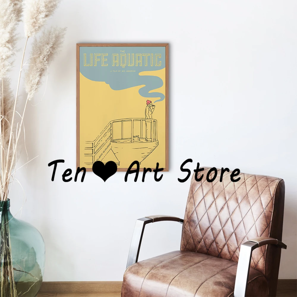 ملصق أفلام ويس أندرسون ، طباعة قماش ، أفلام كلاسيكية ، جراند ، فندق كارا ، ملصق فني ، سينما منزلية ، ديكور جداري جمالي #3