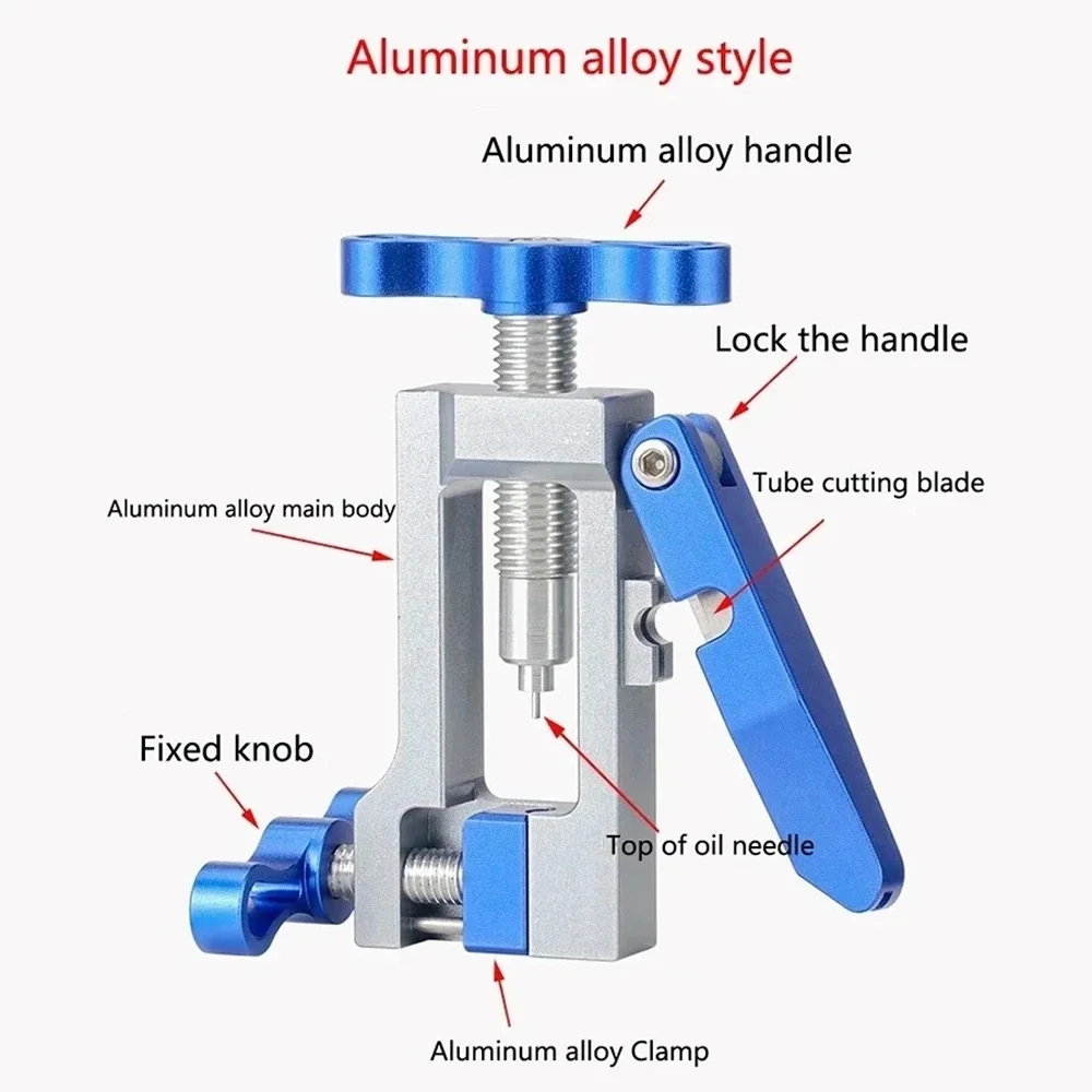 Bicycle Hydraulic Disc Brake Oil Needle Tool Driver Hose Cutter Cable Pliers Olive Connector Insert BH59 BH90 Install Press