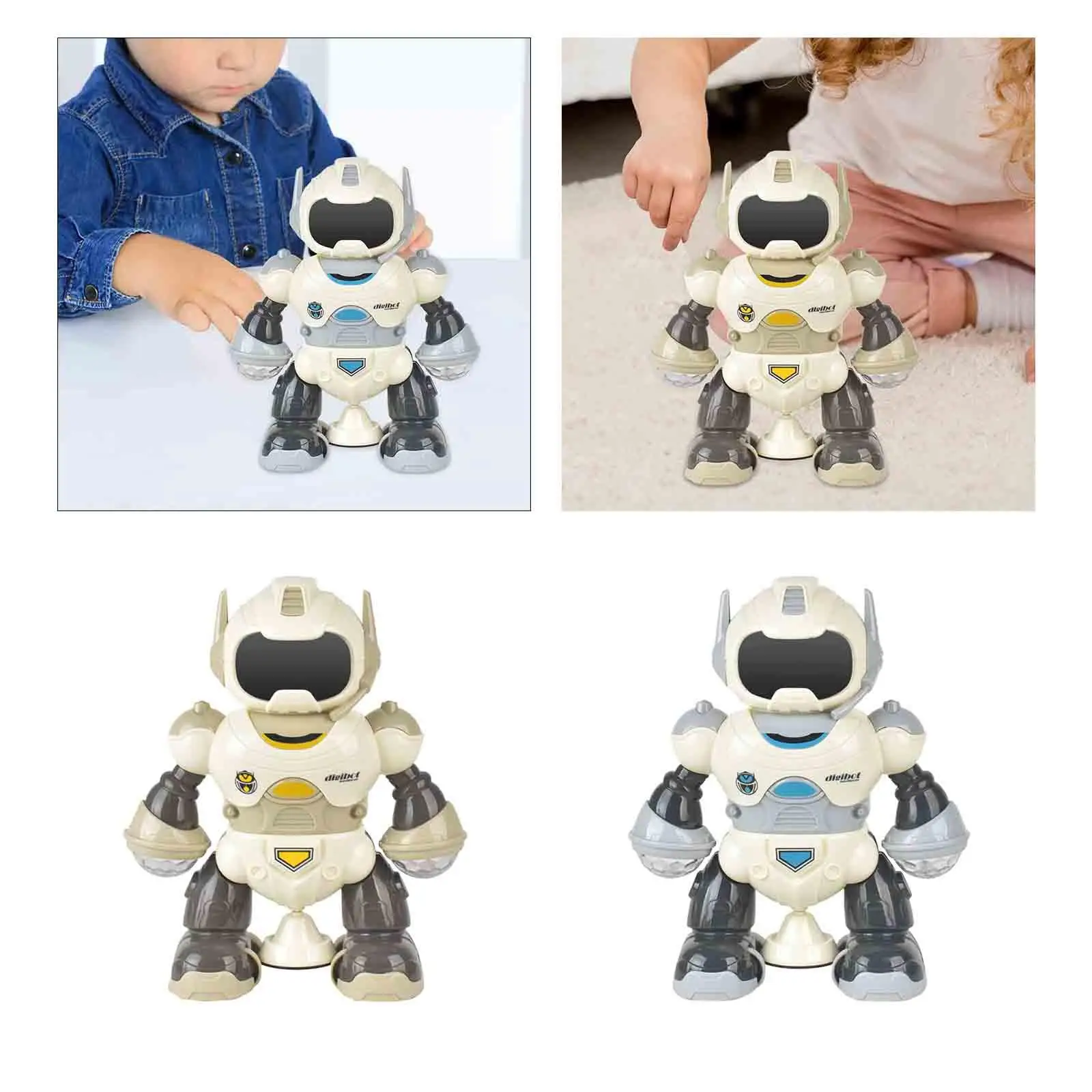 Electric Intelligent Robot Toys Portable Parent Child Interactive Toy Cute Musical Robot Toy Educational Toy for Kids Girls Boys