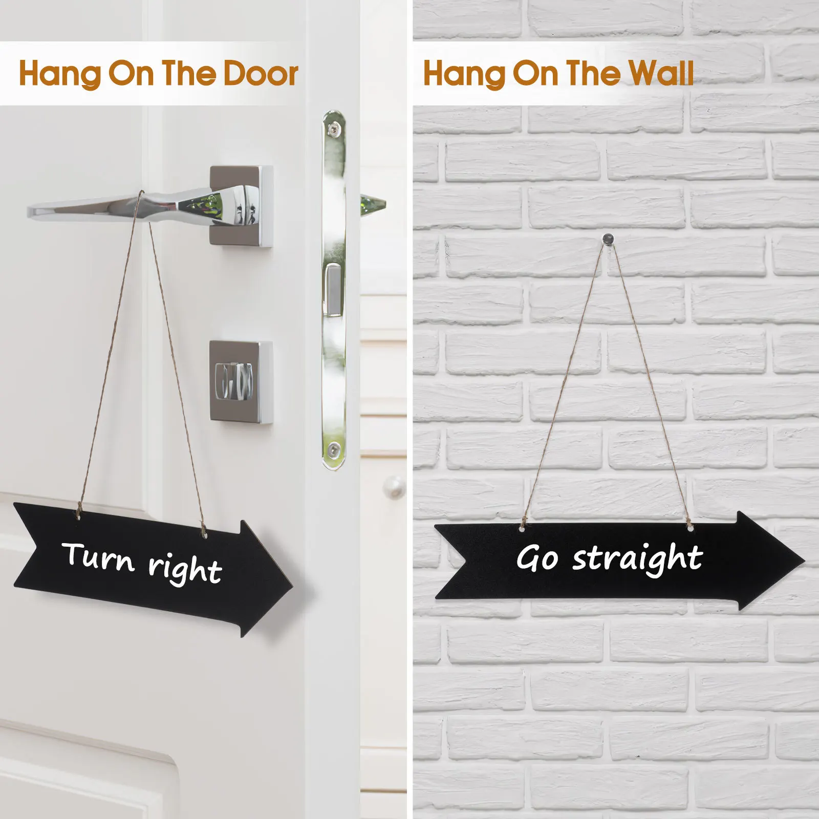 علامة السبورة الخشبية الرجعية الصغيرة السبورة معلقة السهم اللوحة لوازم الحرفية حديقة المنزل الزفاف مقهى بار