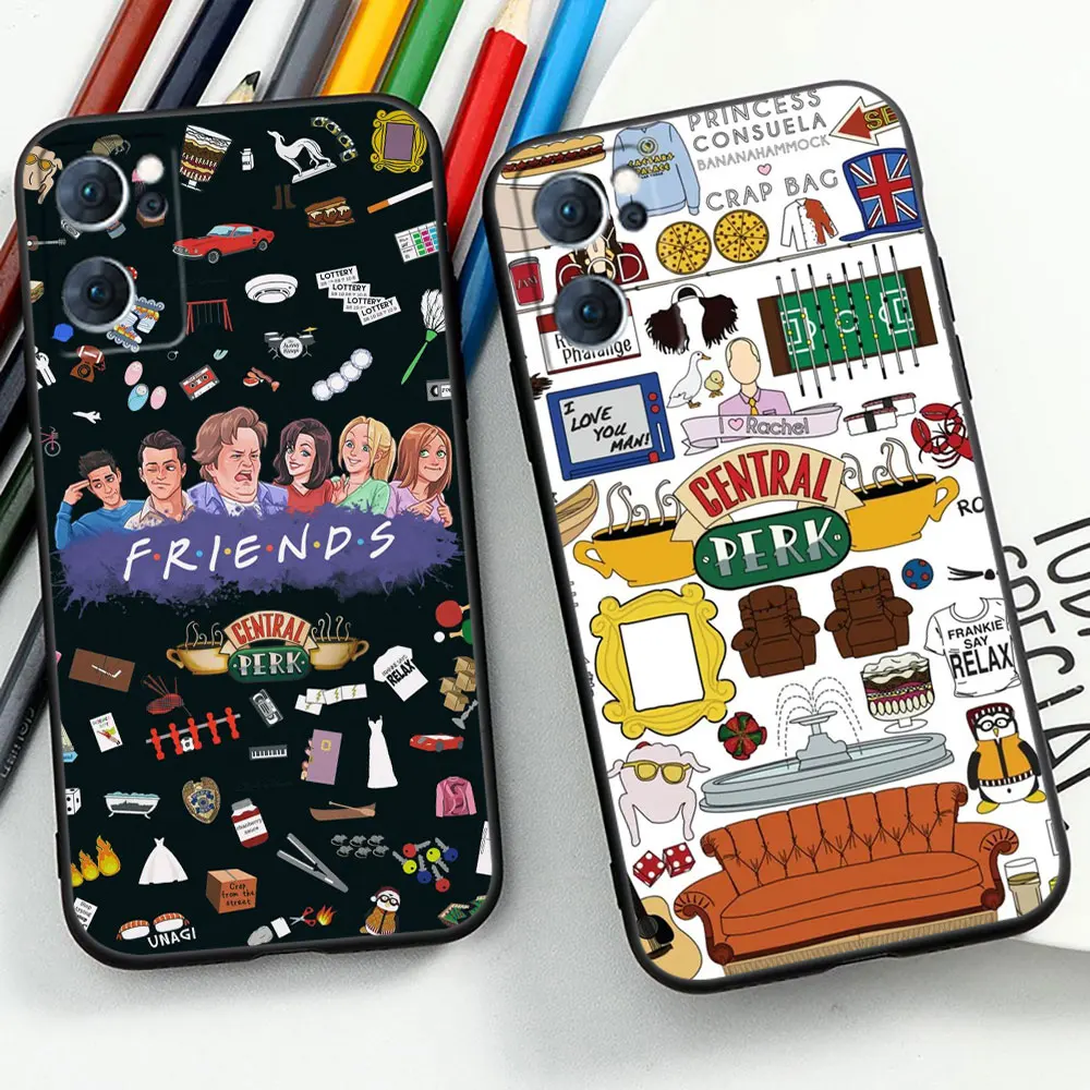 Central Perk Friends TV Show Phone Case For OPPO Reno 10 8 8T 7 7Z 6 5 4 Pro Plus FIND X5 X3 X2 Pro Lite 5G Soft Silicone Cover