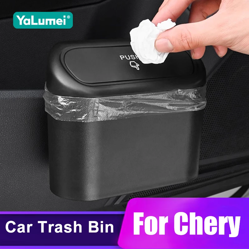 

For Chery Tiggo 2 3 4 7 8 Pro 3X 5X QQ Iq Omoda Fulwin Blossom Arrizo 2020 2021 2022 2023 2024 2025 Car Trash Bin Accessories