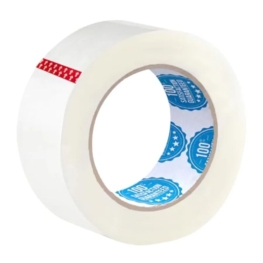 

Clear Packing Tape 2 Inch x 55 Yards 1.6 mil Thickness Acrylic Adhesive 36 Rolls per Carton