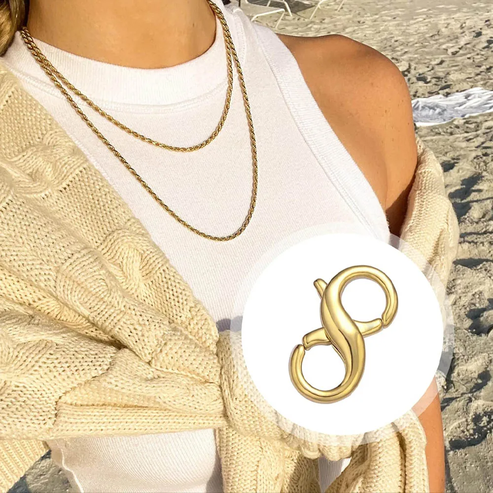 Lobster Clasp Necklace Bracelet Extender,925 Sterling Silver Necklace Connector Bracelet Extender Clasps, White Gold Plated Clos