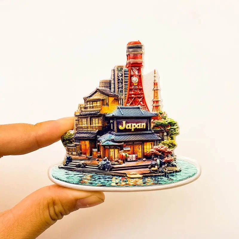 

Japanese Travel Souvenirs Creative Resin 3D Magnets Personalized Decorations Unique Gifts Refrigerator Magnets for Gifting