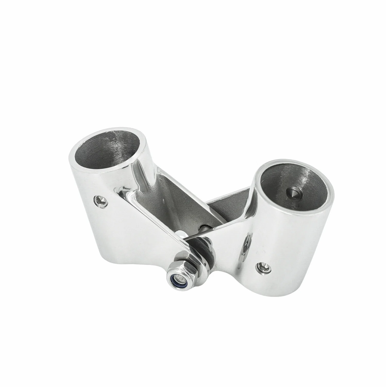 22mm/25mm 316 Stainless Steel Boat Folding Swivel Pipe Connector Rail Tube Pipe Fittings for Marine Yacht Boat