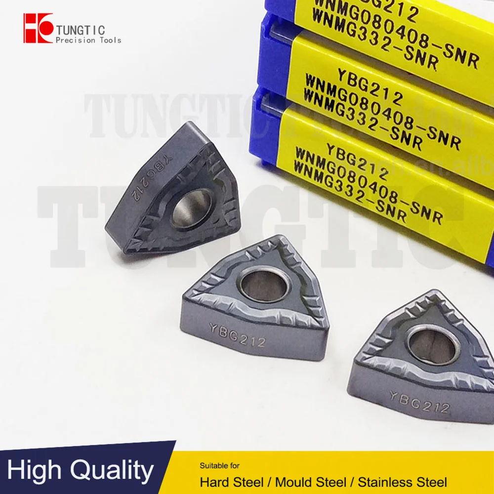 

WNMG080408-SNR YBG212 WNMG332-SNR WNMG 080408-SNR Твердосплавные токарные резцы Токарные пластины для черновой обработки металла