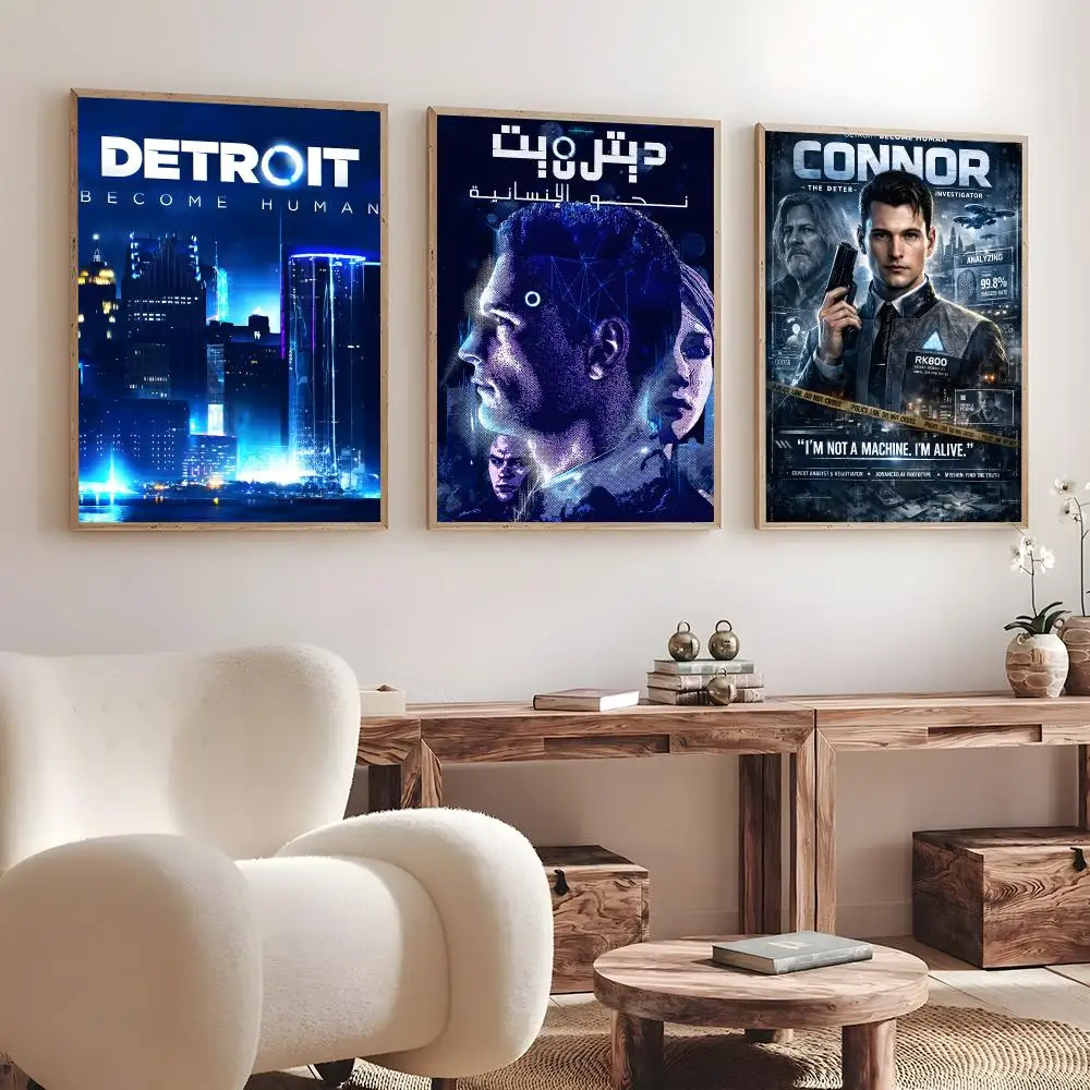Game Detroit: Become Human   Print Wall Art Pictures Canvas Painting Living Room Bedroom Home Decor Poster