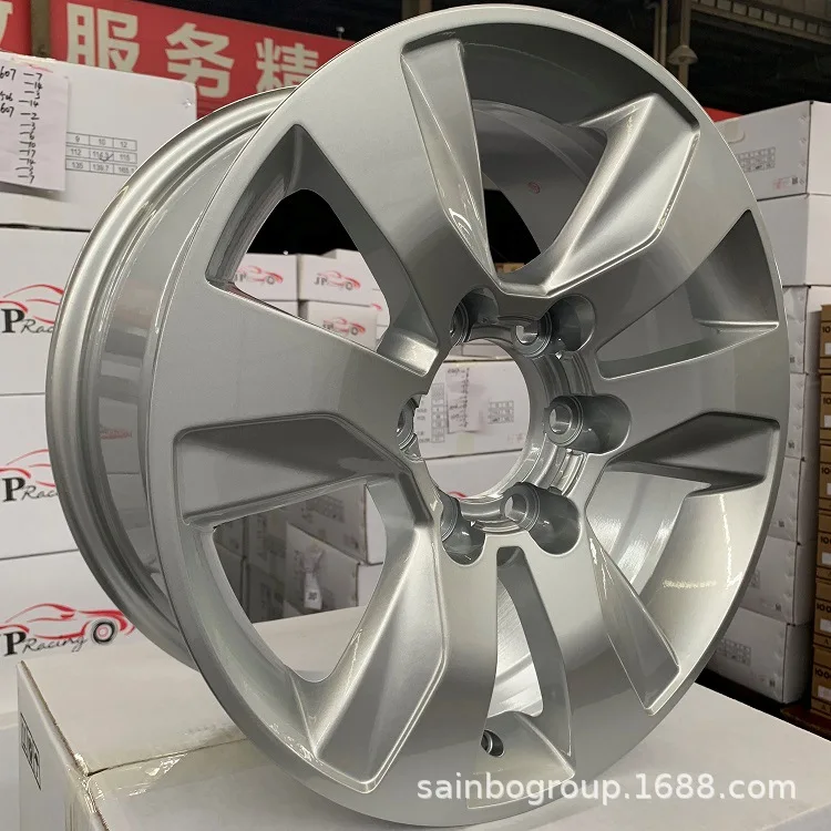 

Подходит для F881158 16-дюймовые 17-дюймовые 18-дюймовые 6x139,7 серебристого цвета, модифицированные автомобильные диски Shengbo из алюминиевого сплава.