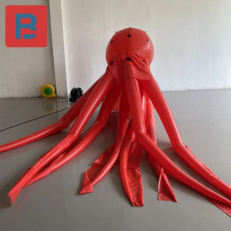 

Inflatable octopus gas model hanging bar stage Halloween theme party lighting horror atmosphere alien plastic decoration props