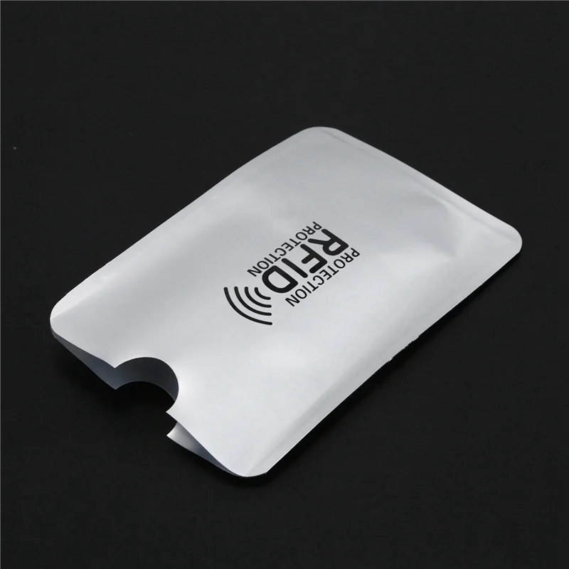 30 pezzi di foglio di alluminio anti-smagnetizzazione copertura della carta borsa di schermatura RFID carta di credito NFC spazzola antifurto protezione della carta d'identità-Y47A